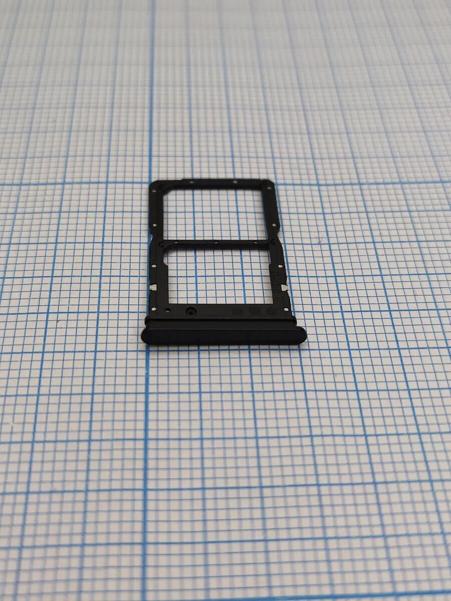 Держатель SIM-карты для Honor X8a (черный) контейнер лоток слот