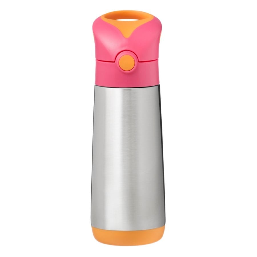 Термос b.box термобутылка strawberry shake, для детей, розовый, 500 мл