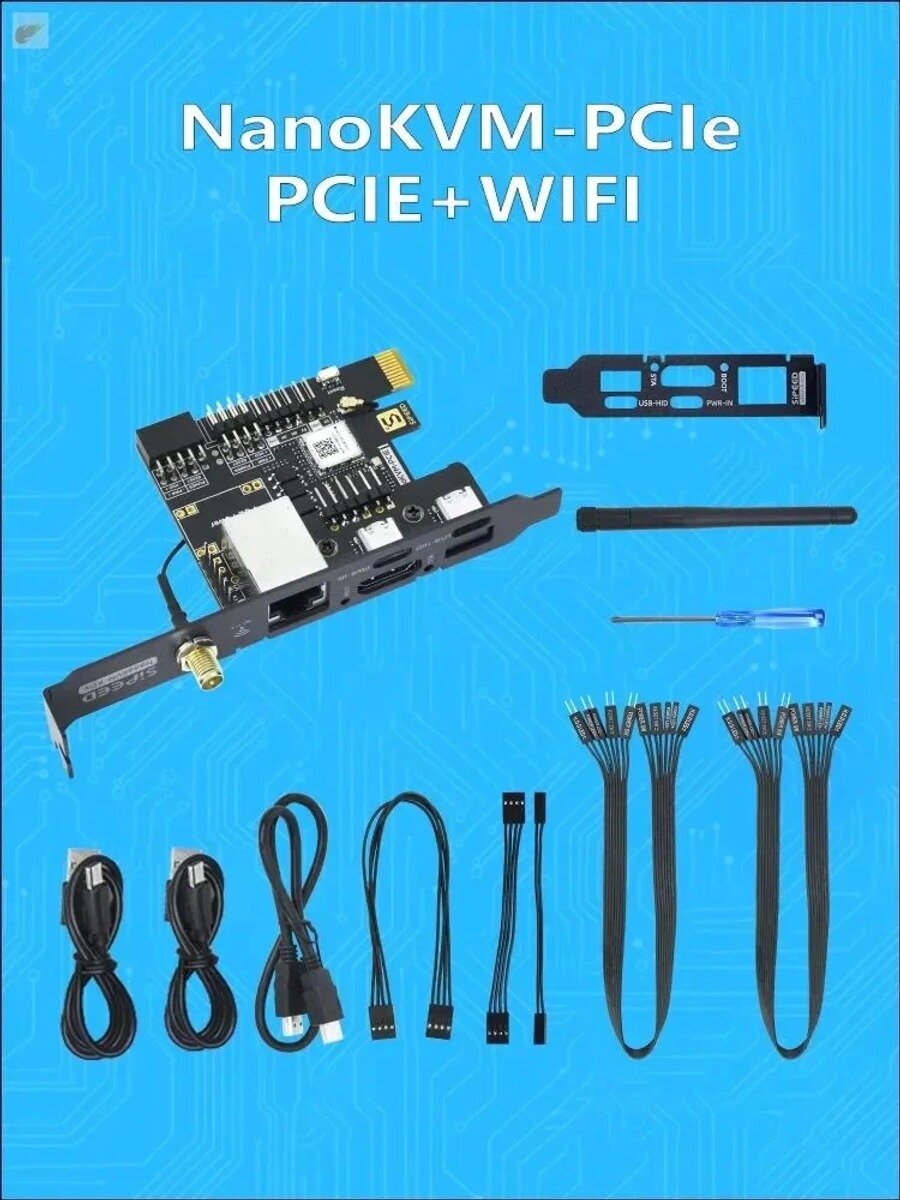 Sipeed NanoKVM PCIe +WIFI Mini Пульт дистанционного управления PiKVM Operation Maintenance Server