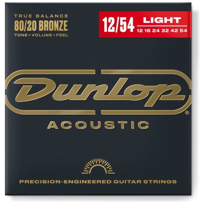 Dunlop DAB1254 Комплект струн для 6-струнной акустической гитары 12-54