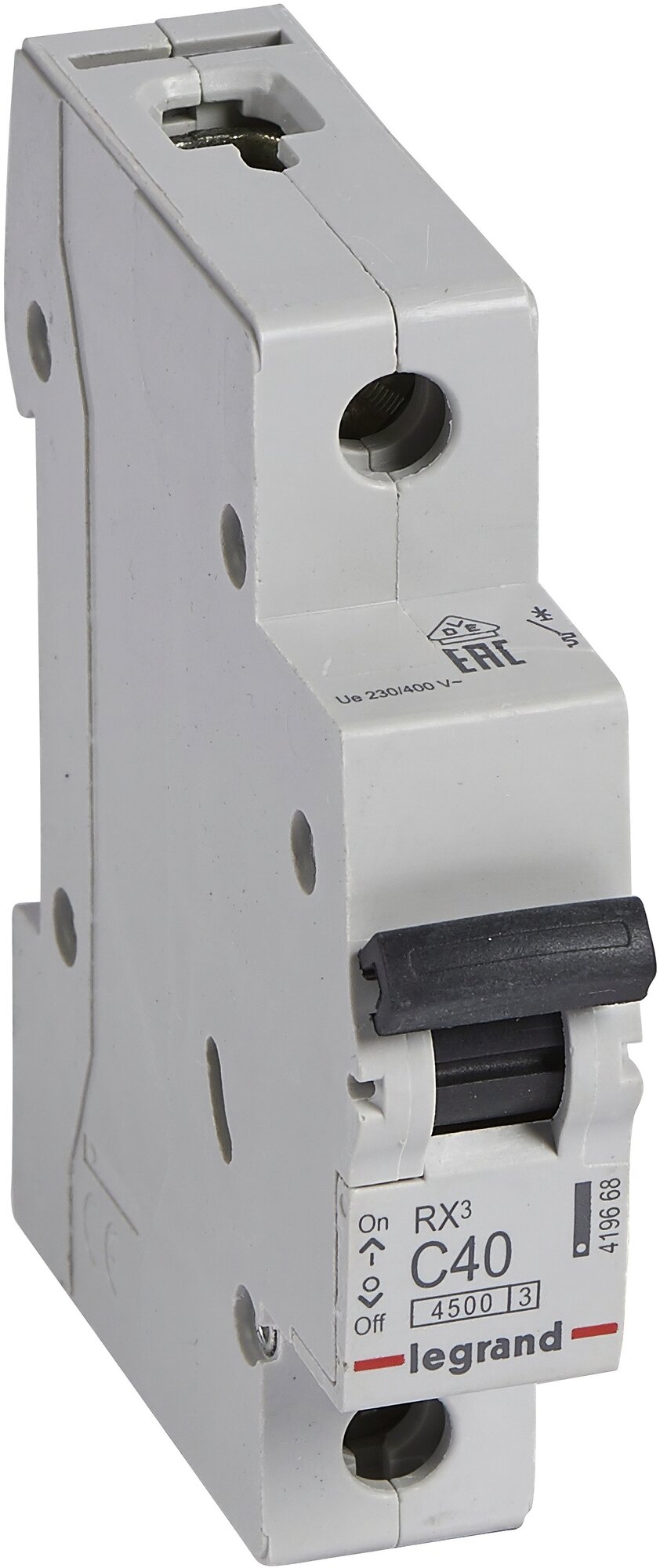 Автоматический выключатель Legrand RX3 1P C40 A 4,5 кА