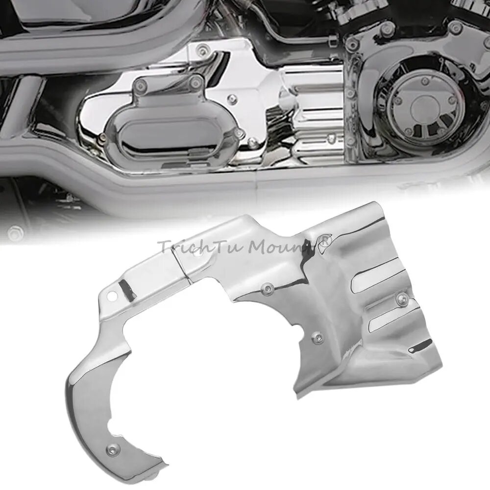 Для Harley Softail Fat Boy Deluxe Slim Heritage 2007-2017 мотоциклетный двигатель, интерфейс коробки передач, боковая крышка, хром