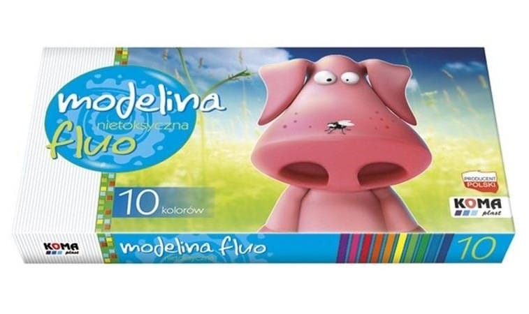 Пластилин Sweet Colours масса для лепки fluo, 10 цветов