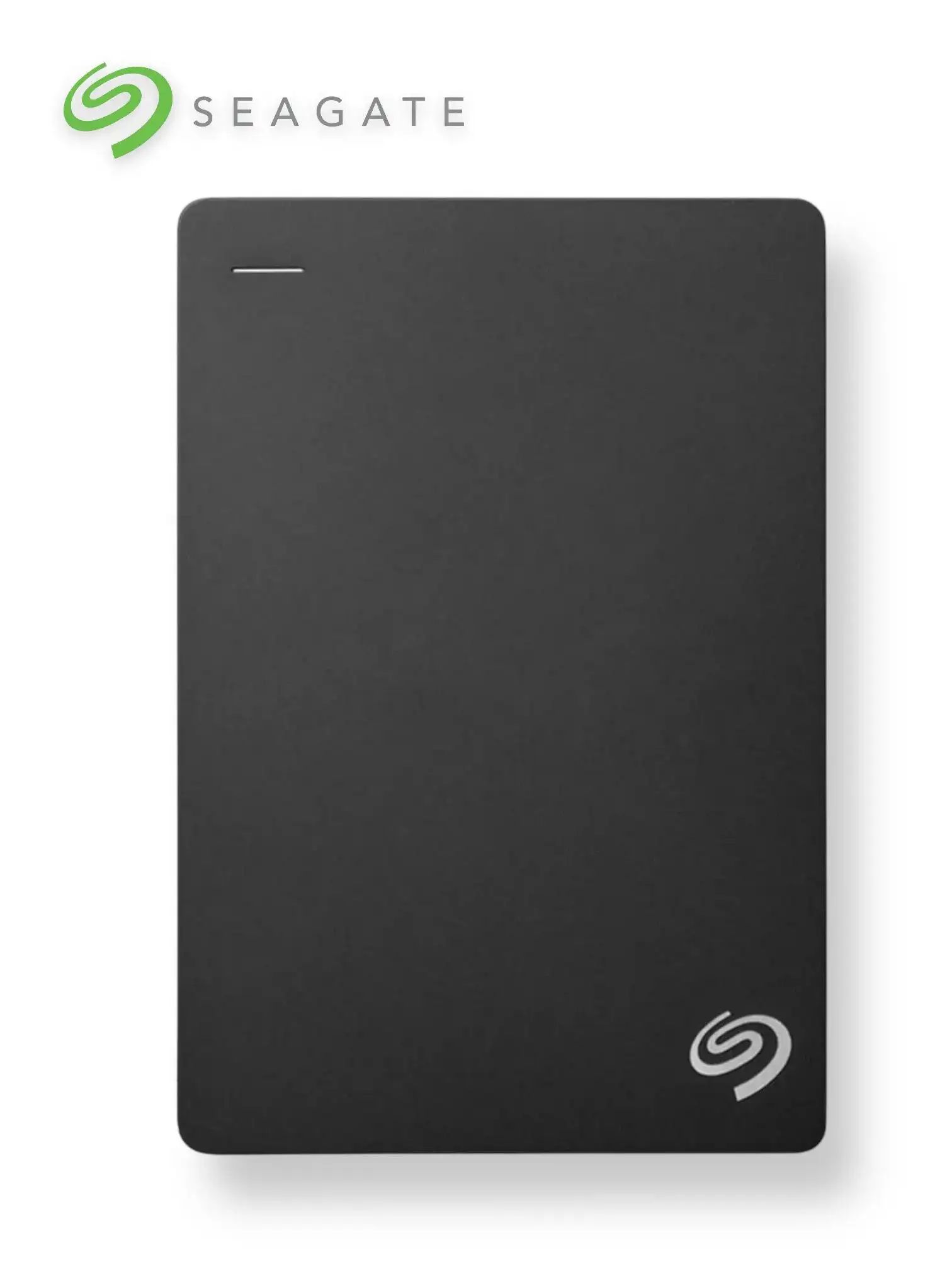 Seagate 2 ТБ Внешний жесткий диск Backup Plus Slim (SRD00F1), Металл, Пластик, черный