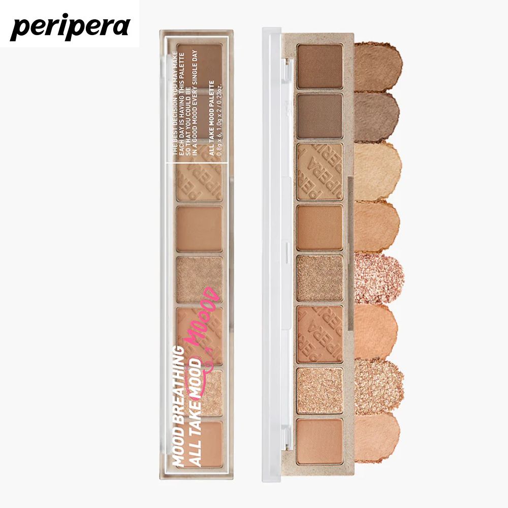 PERIPERA Тени для век Палетка (01 Mood Breathing) All Take Mood Palette, Корейская косметика