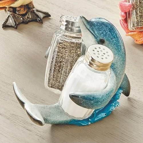Декоративная фигурка из смолы в виде дельфина для кухни и дома, 15x15x15 см, Стиль арт-объект, Подарочный сувенир