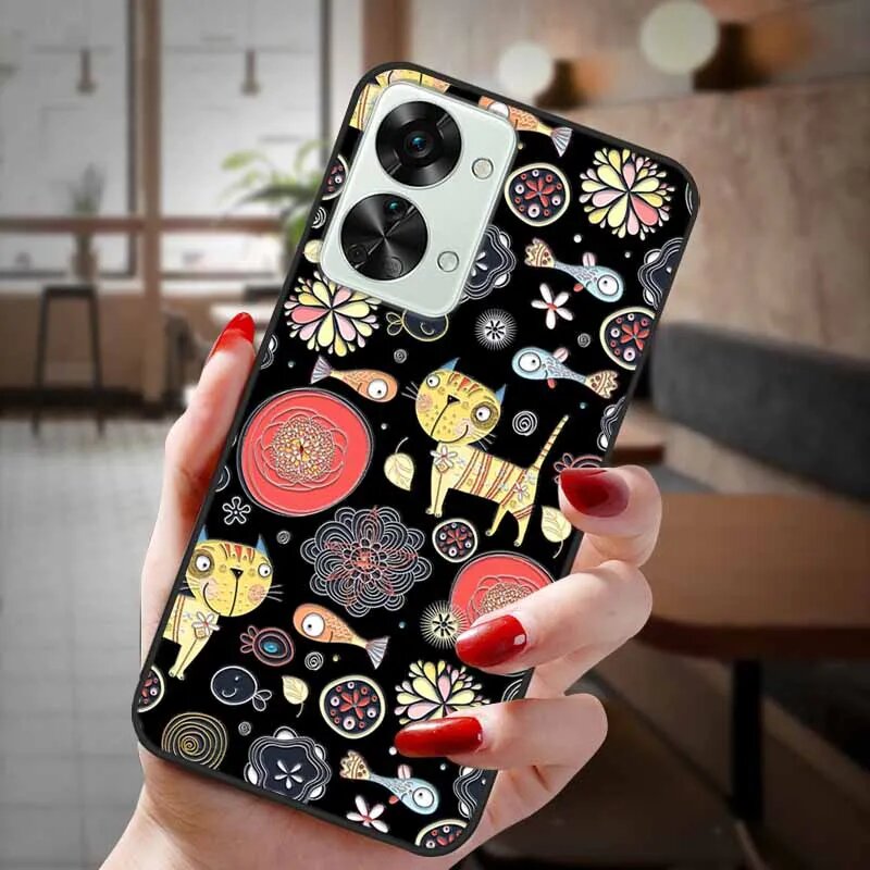 Чехол для OnePlus Nord 2T 5G Cover 3D Relief Cartoon Мягкая задняя крышка из ТПУ для телефона One 41