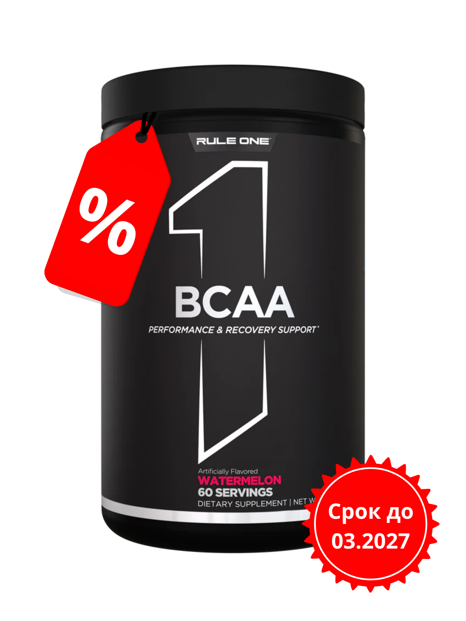 Аминокислоты Рул Уан БЦАА 498 гр Арбуз / Rule One BCAA Watermelon срок_03.2027