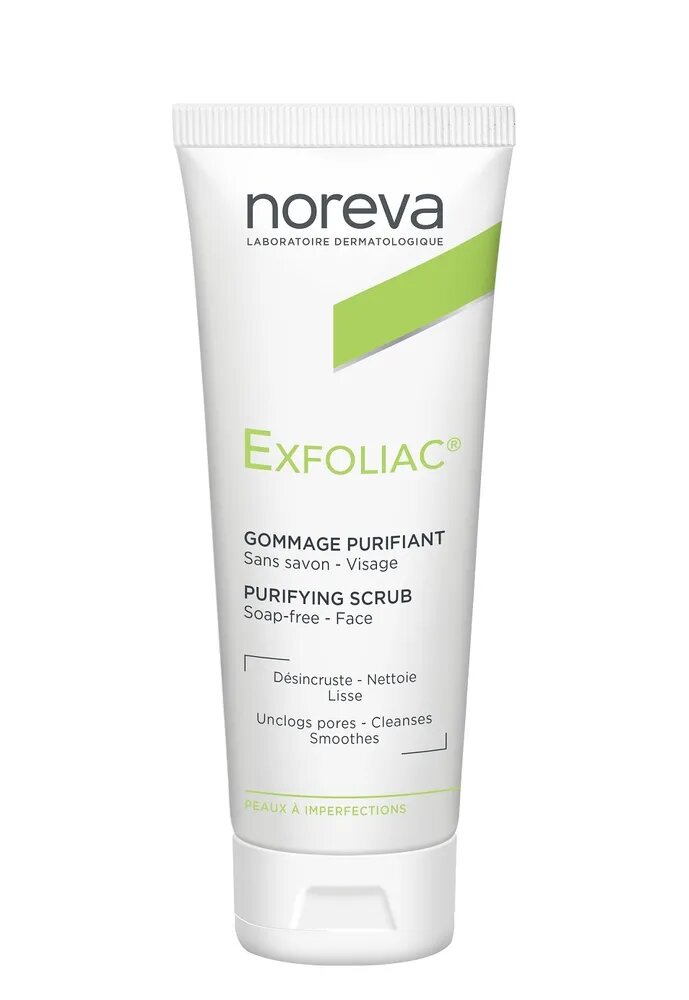 Noreva Очищающий скраб для лица Exfoliac Gommage Purifiant 50 мл