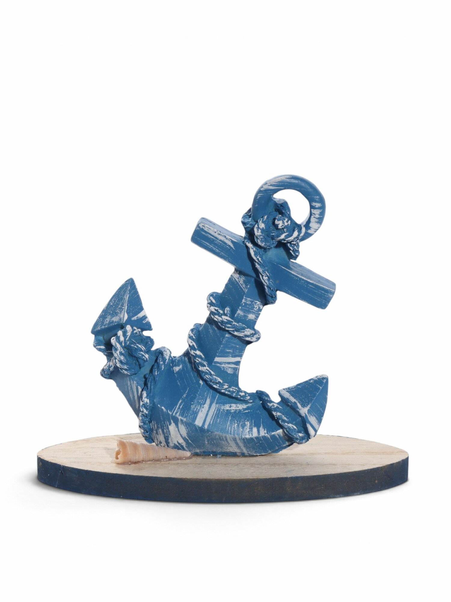 Фигурка декоративная "Счастливый якорь", 15.5x4x16 см, размер упаковки: 6 x 15 x 17 см.