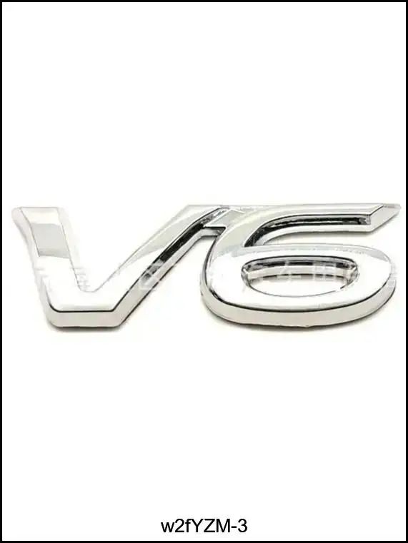 Наклейка шильдик на авто V6-