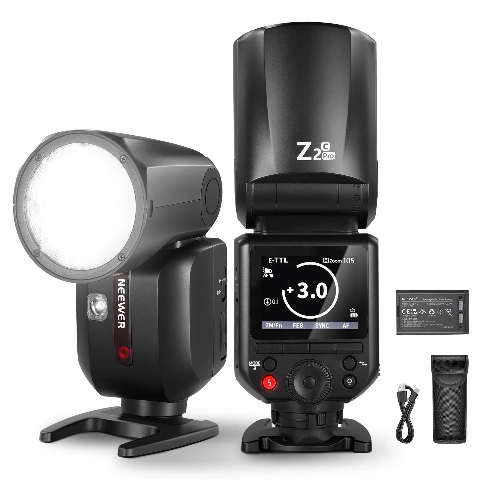 Вспышка NEEWER Z2PRO-C TTL 76 Вт 3000mAh