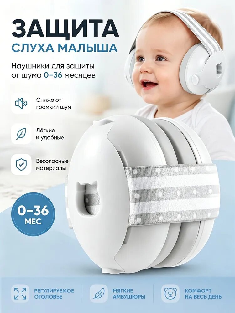 Защита ушей младенцев Детские наушники с шумоподавлением