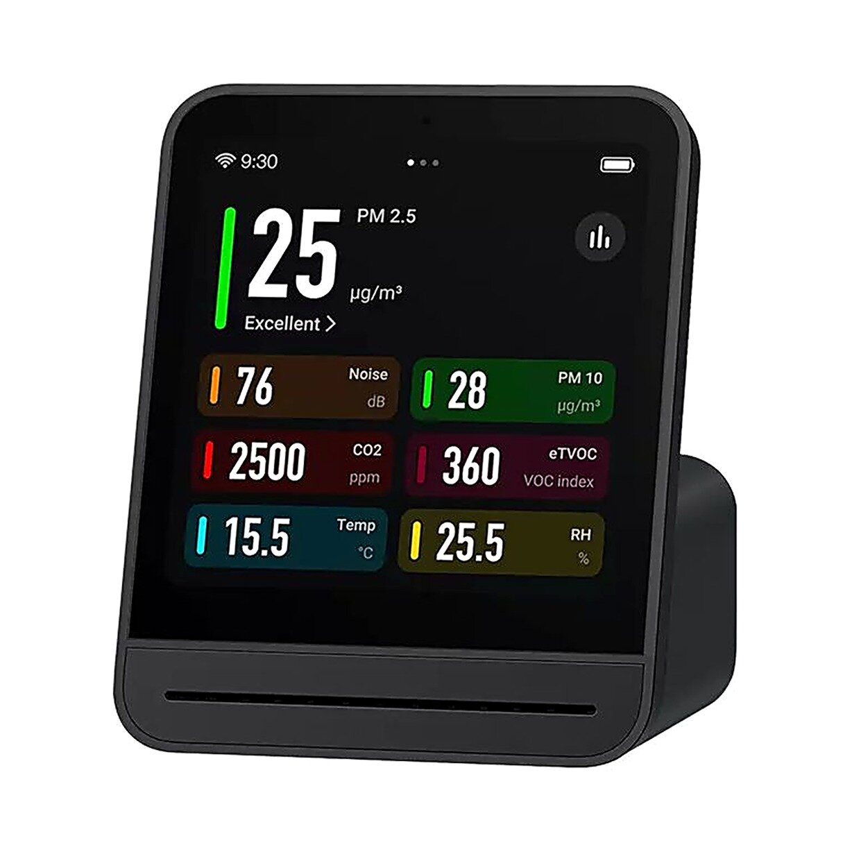 Анализатор качества воздуха Xiaomi Qingping Air Monitor (CGS2) 6 в 1 (датчик углекислого газа CO2, Температуры