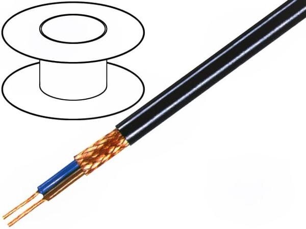 TASKER C1075 Провод, 1x0,75мм2, оплетка из медной проволоки, PVC FirestoP, кратно 1м