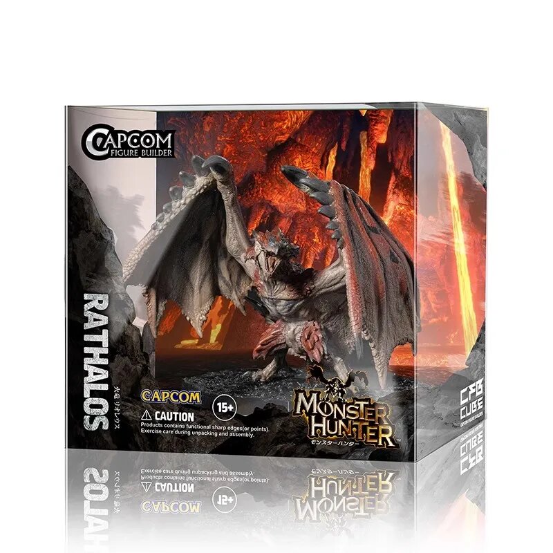 Bandai Monster Hunter CUBE Zinogre Amatsu Crimson Glow Фигурка Rathalos