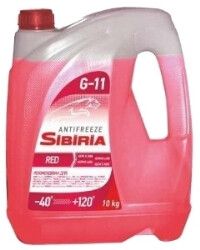 Антифриз SIBIRIA G-11 Красный 10 л