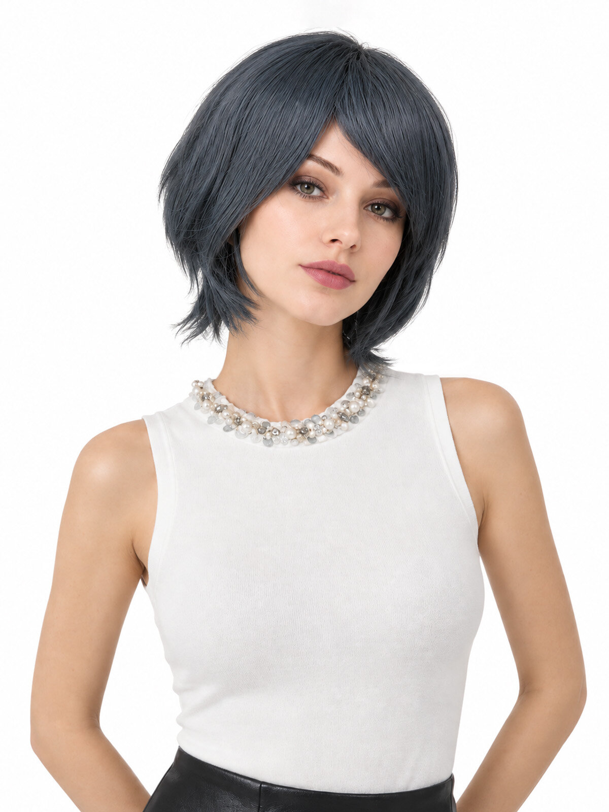 Hairshop Парик Косплей 104 (T2913 - JYG1163) (Темно серый)