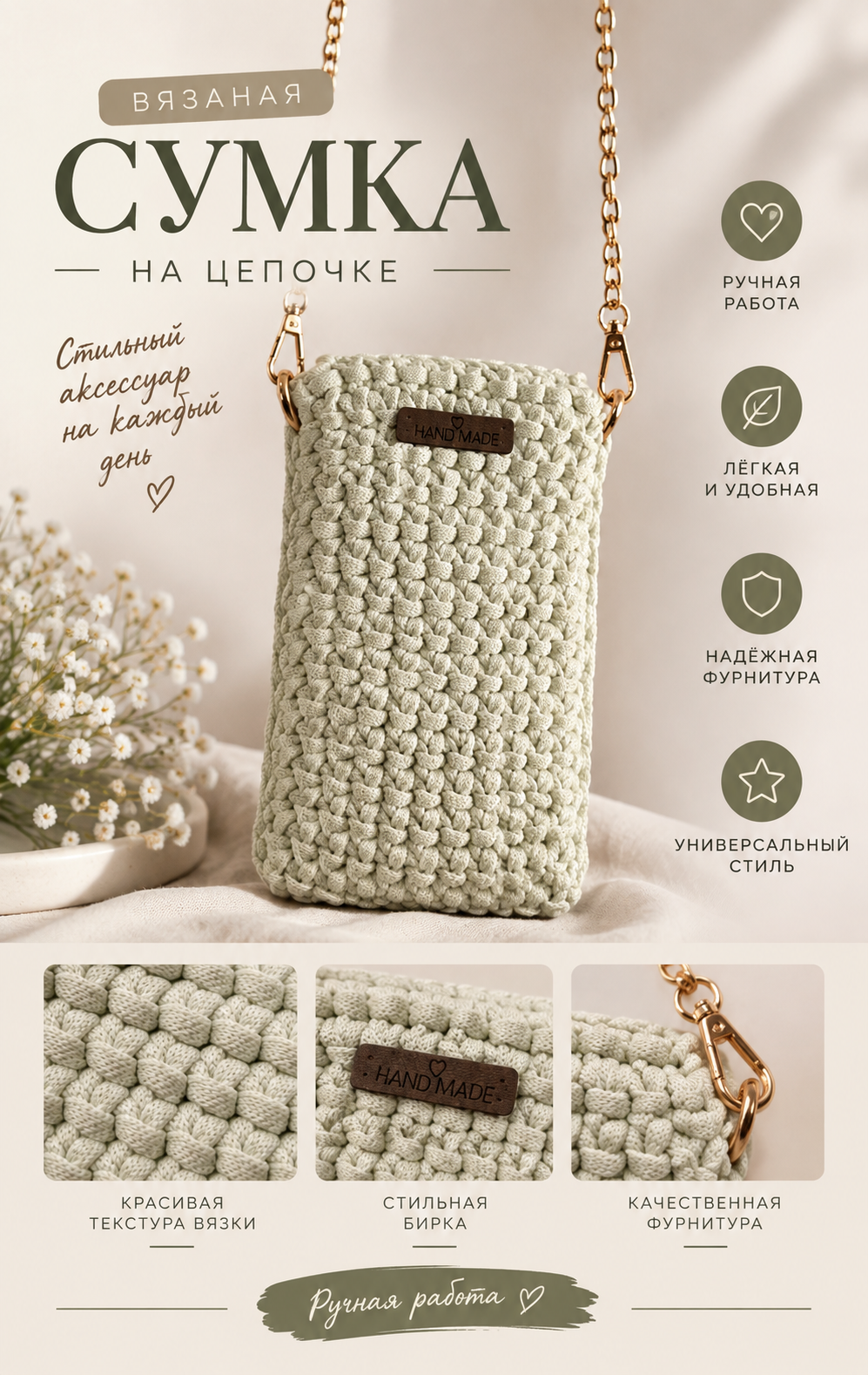 Сумка клатч  Сумка-чехол