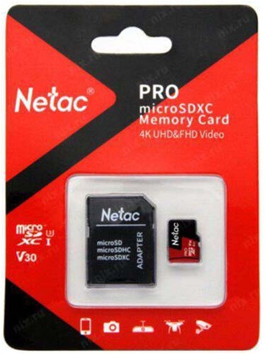 Носитель информации P500 Extreme PRO 64GB MicroSDXC V30/A1/C10 up to 100MB/s, retail pack with SD Adapter P500 Extreme PRO 64GB MicroSDXC V30/A1/C10 up to 100MB/s, retail pack with SD Adapter
