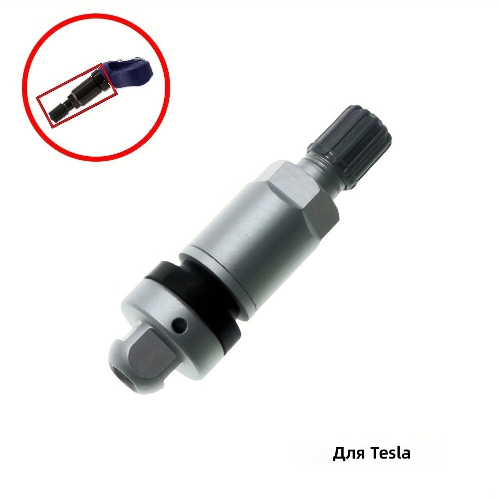 Вентиль ниппель для контроля давления в шинах TPMS, 4 шт, из резины и алюминиевого сплава, черный, модель TPMS-27