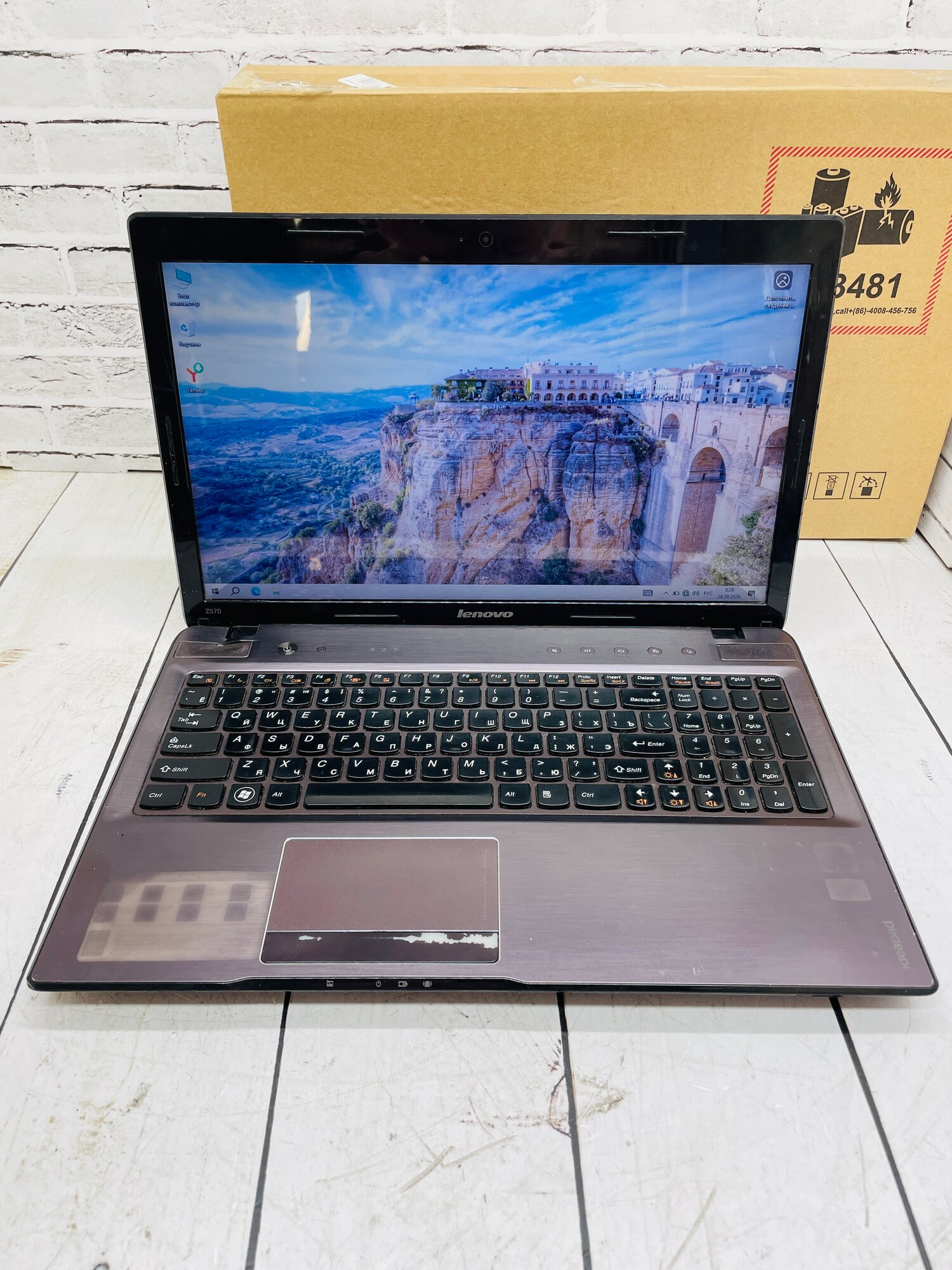 Игровой ноутбук 15,6, Lenovo Z570, Intel Core i7 2670QM, 6 Gb DDR3, 750 Gb HDD, Intel HD Graphics