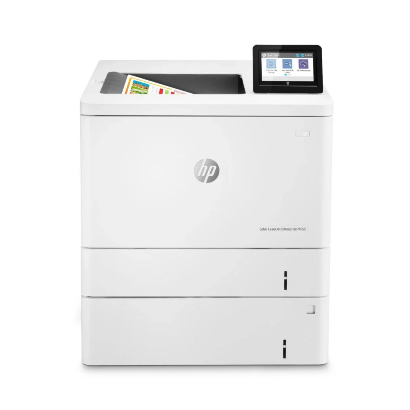 Принтер лазерный HP Color LaserJet Enterprise M555x (7ZU79A), цветной, Duplex, Wi-Fi, Bluetooth, белый