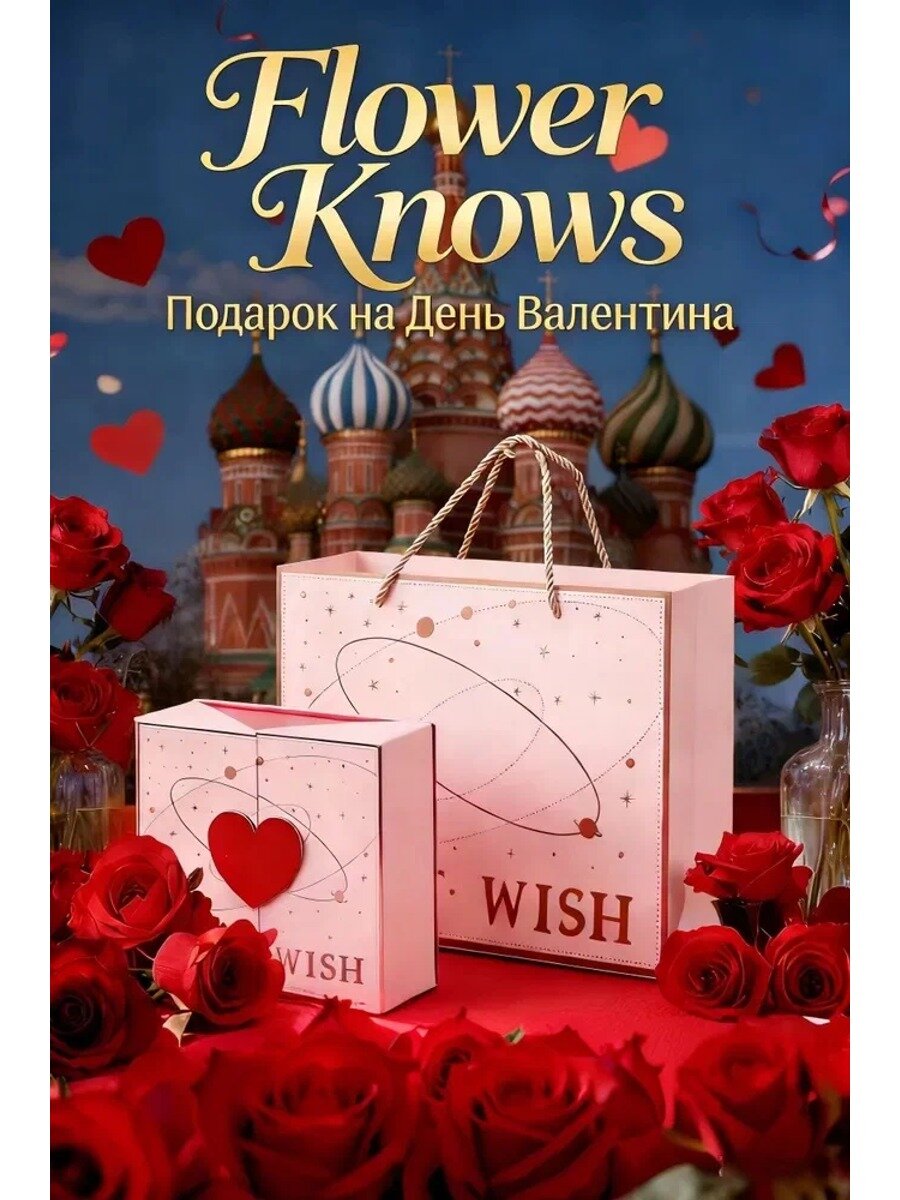 Адвент-календарь Flower Knows идеальный подарок на День святого Валентина