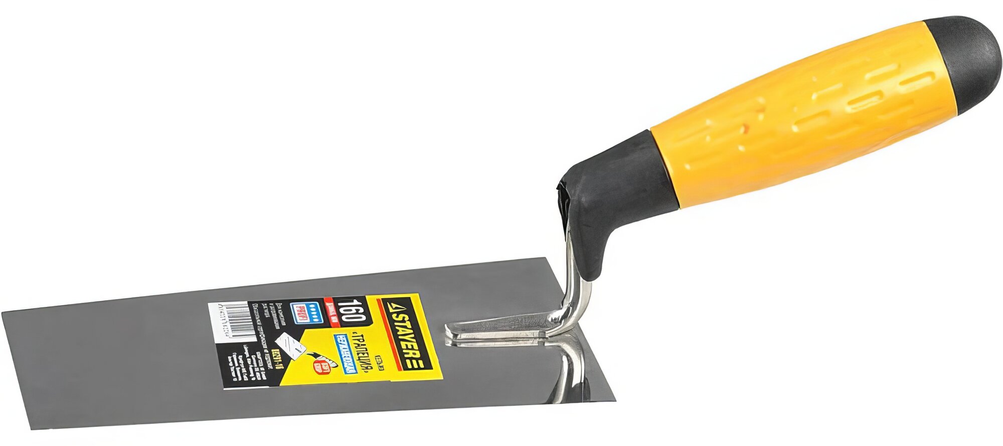 Кельма STAYER Professional трапеция, нерж. полотно, 2-х комп. рукоятка, 160мм 08291-16