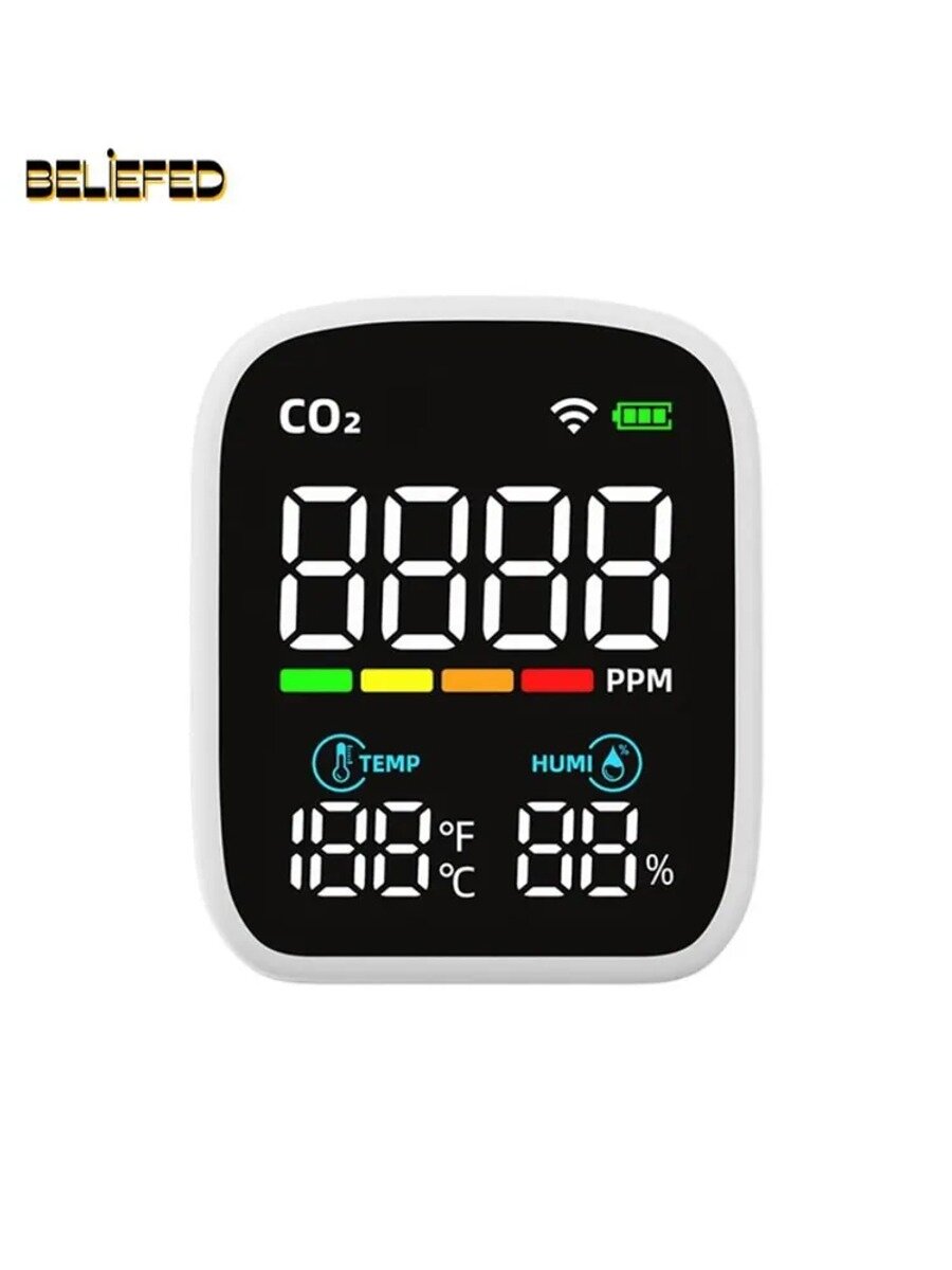 1 Комплект, WIFI, Инфракрасный Монитор CO2, Качества Воздуха, Детектор Углекислого Газа, ABS, CO2