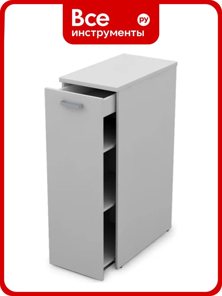 Высокая тумба с выкатной секцией ALSAV 6Т.019 394х700х1150 мм, белый 06005788