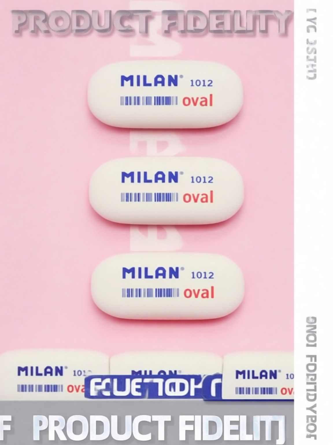 Ластик MILAN, модель 1012, большой овал 1 шт.