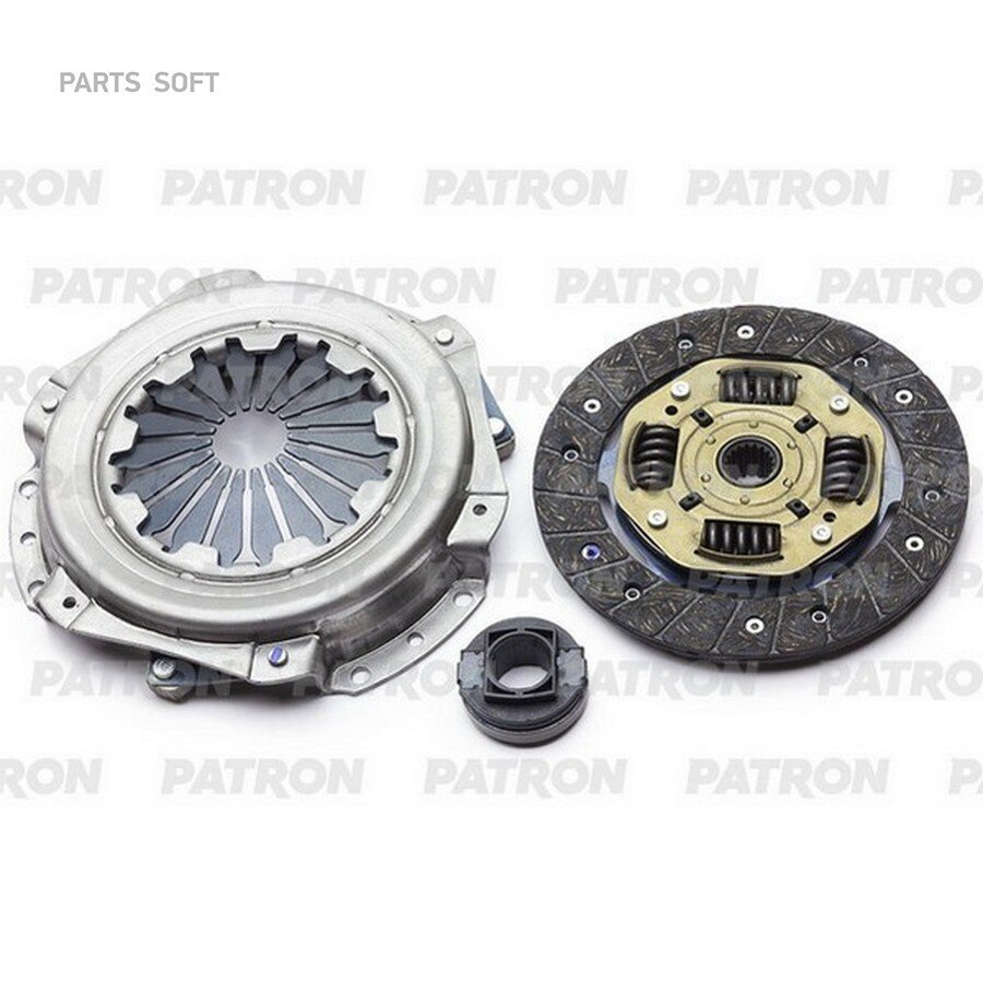 Комплект сцепления (3P) CITROEN: C2 1.1/ 1.4i 03-, C3 1.1/ 1.4i 02-, PEUGEOT: 1007 1.4i 05-, 207 1.4i 06-, 307 1.4i 00- от официального дистрибьютора, PATRON, артикул PCE0143