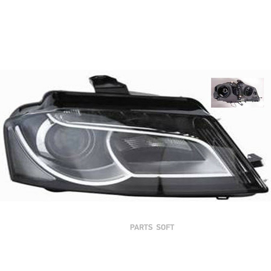 Фара прав AUDI A3 / A3 SPORT BACK (8P) - 05/08-07/12 от официального дистрибьютора, DEPO, артикул 4461129RMLEHM2