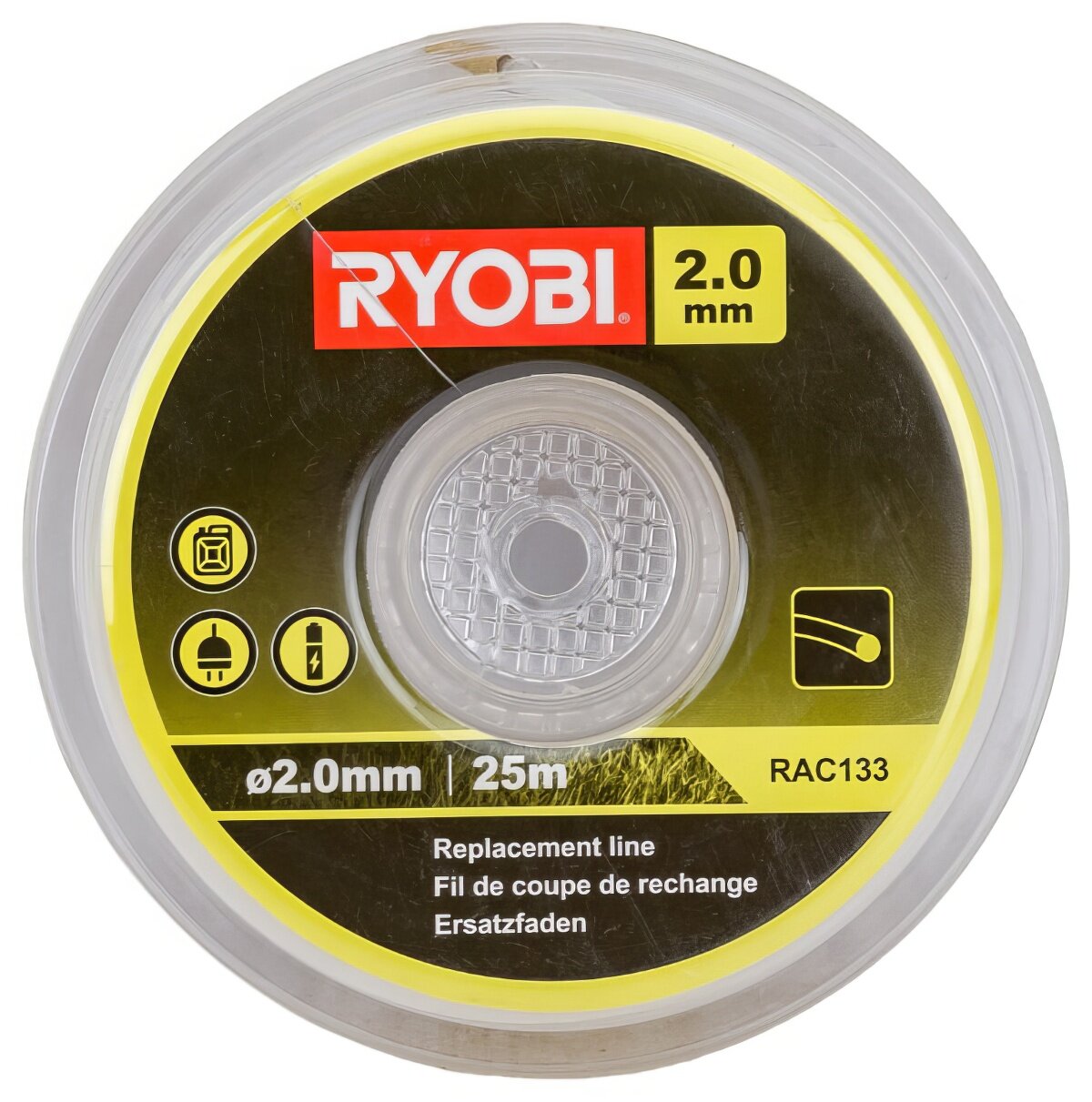 Леска для триммеров (2.0 мм; 25 м; круг) Ryobi RAC133 5132002626