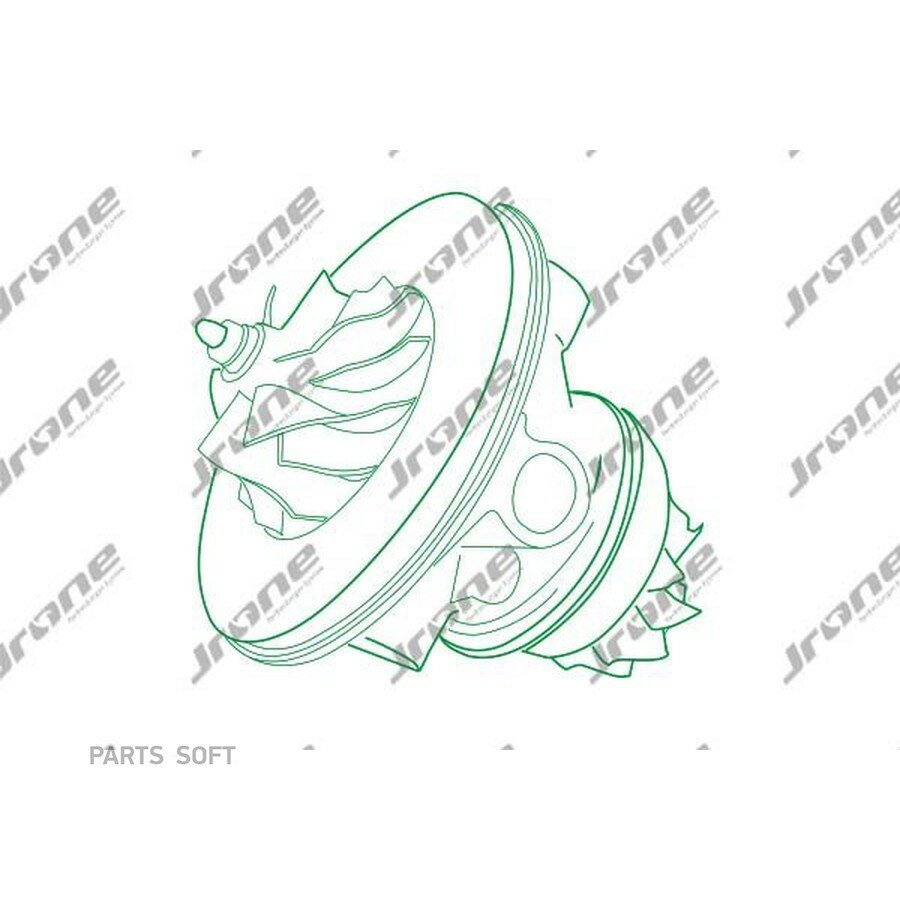Турбонагнетатель VAG GOLF GTI 1.4 TSI TD025M2-07T-2.3 от официального дистрибьютора, JRONE, артикул 8M0240M681