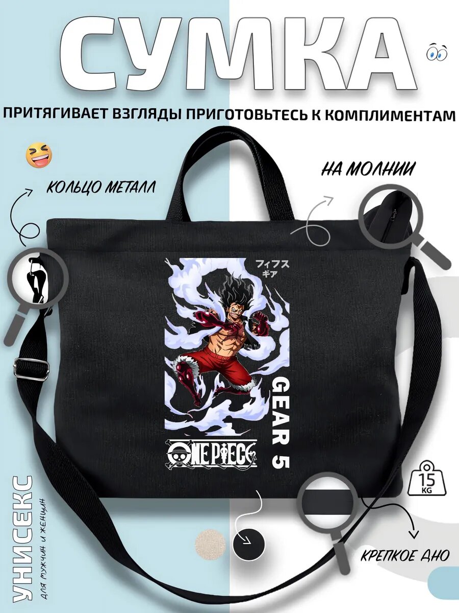 Сумка шоппер  Луффи Gear Fourth в атаке