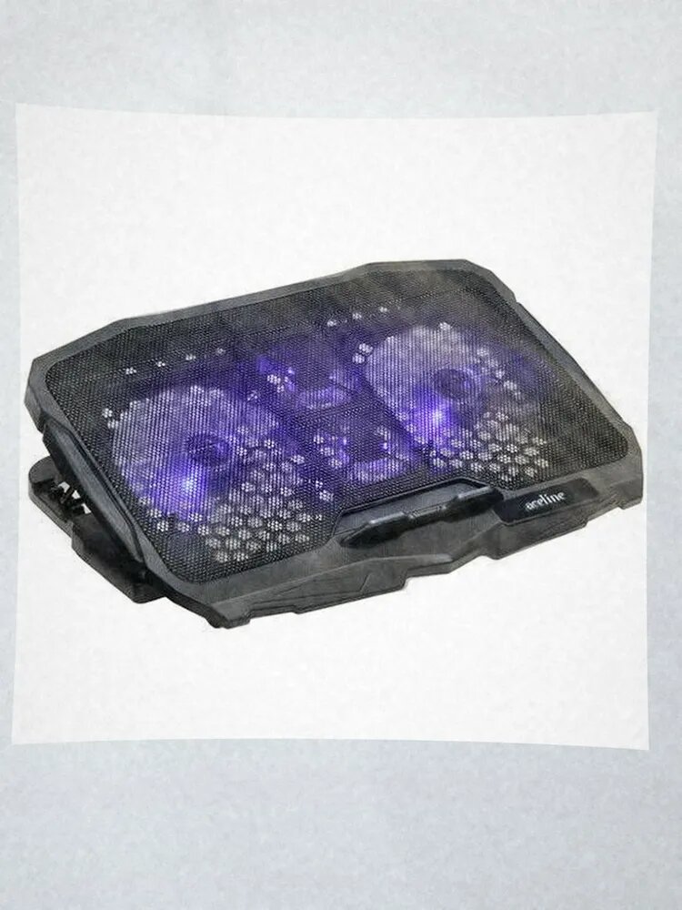 Подставка для ноутбука Aceline CP-2 с 4 вентиляторами, USB, черная