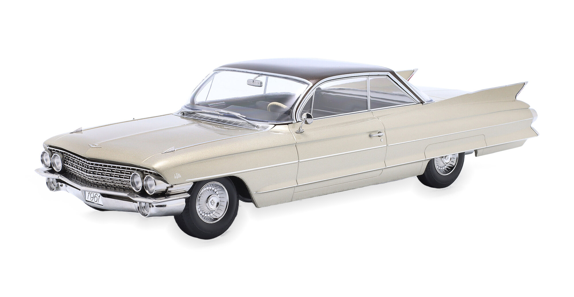 Модель коллекционная KK-SCALE Cadillac coupe deville series 62 1961 beige metallic