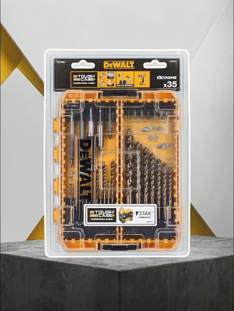 Набор бит и сверл DeWALT DT70756 профессиональный для монтажных и строительных работ
