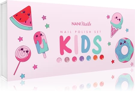 Набор декоративной косметики NaniNails NANI Kids Nail Polish Set, разноцветный, 7 оттенков