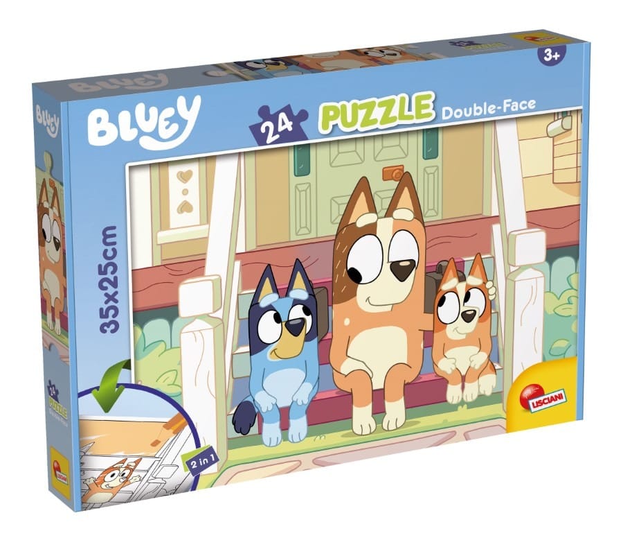 Пазл Lisciani Bluey, двусторонний, 24 элемента, 50x35 см