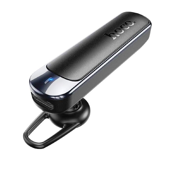 Bluetooth моно гарнитура Hoco E201 Exceed ENC Black микрофон с наушником, шумоподавление, hands free - черная