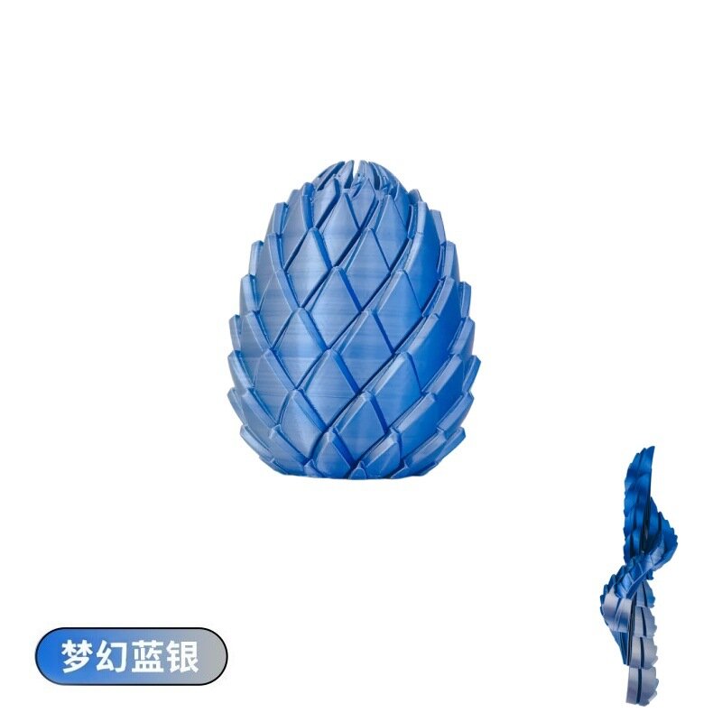 3D-печатное слайм-яйцо-антистресс Twisty Fidget Dragon Egg, декоративная фигурка.