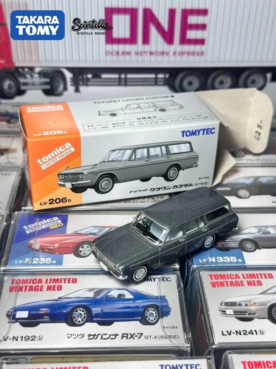 Машинка Tomytec 1/64 Tomica Limited Vintage Tomytec TLV LV-206b Alloy Car Model Collection Gift