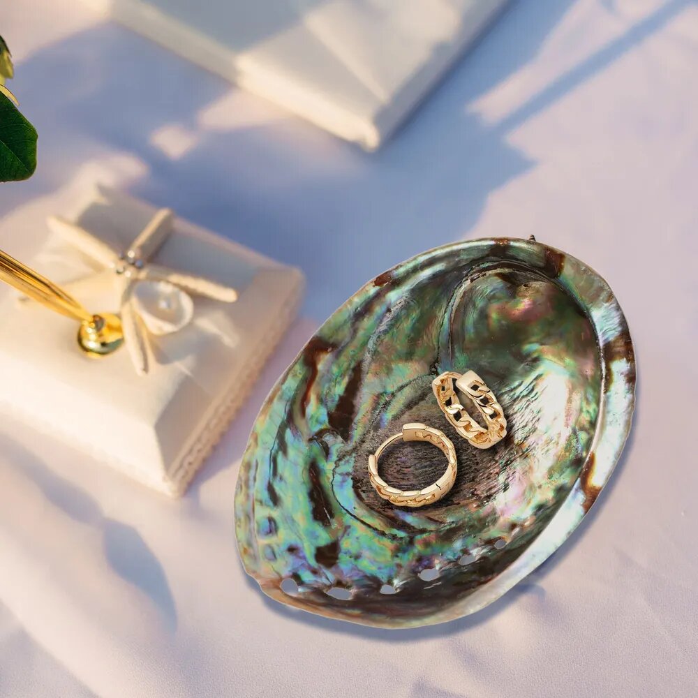 Натуральная декоративная ракушка абалон с радужным эффектом для diy украшений