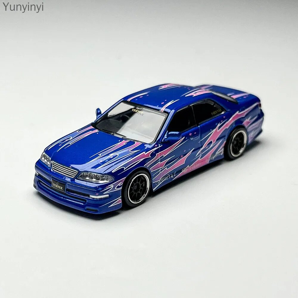 Миниатюрная модель автомобиля из литого металла Тойота Марк II JZX100 VERTEX модель автомобиля Игрушки 1:64 Toyota Mark II JZX100 VERTEX