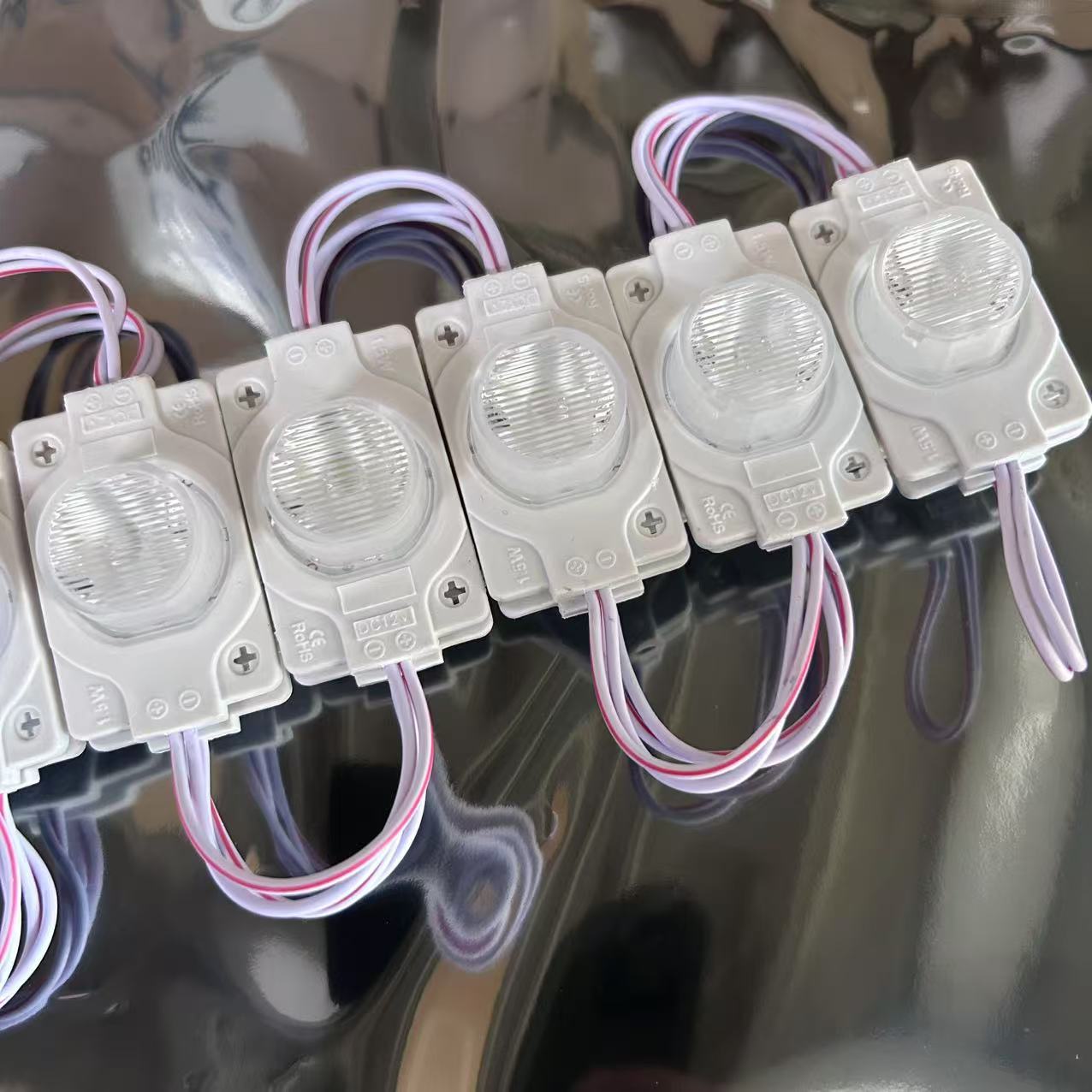 12V 20 светодиодная боковая подсветка холодный белый 10000K водонепроницаемая двухсторонняя