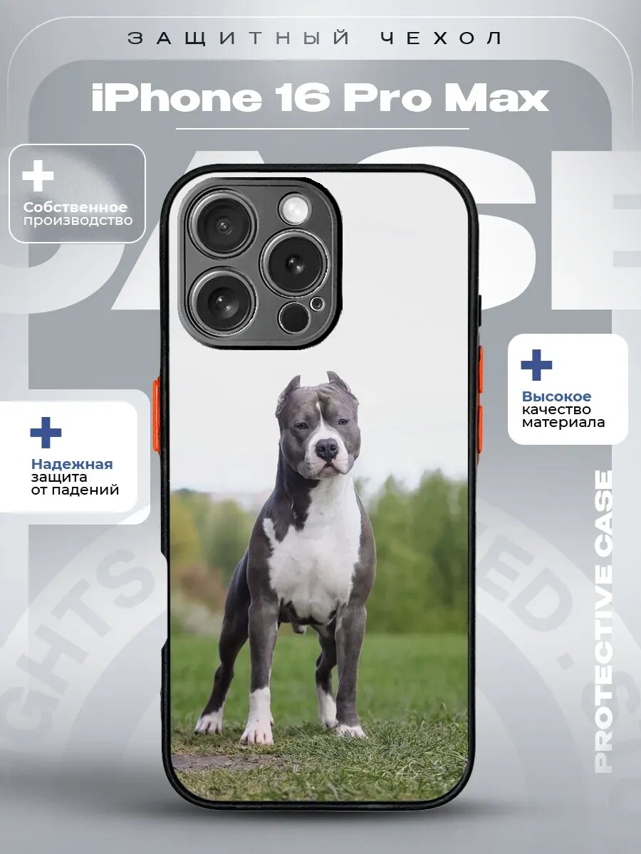 Чехол на iPhone 16 Pro Max с принтом Стафф