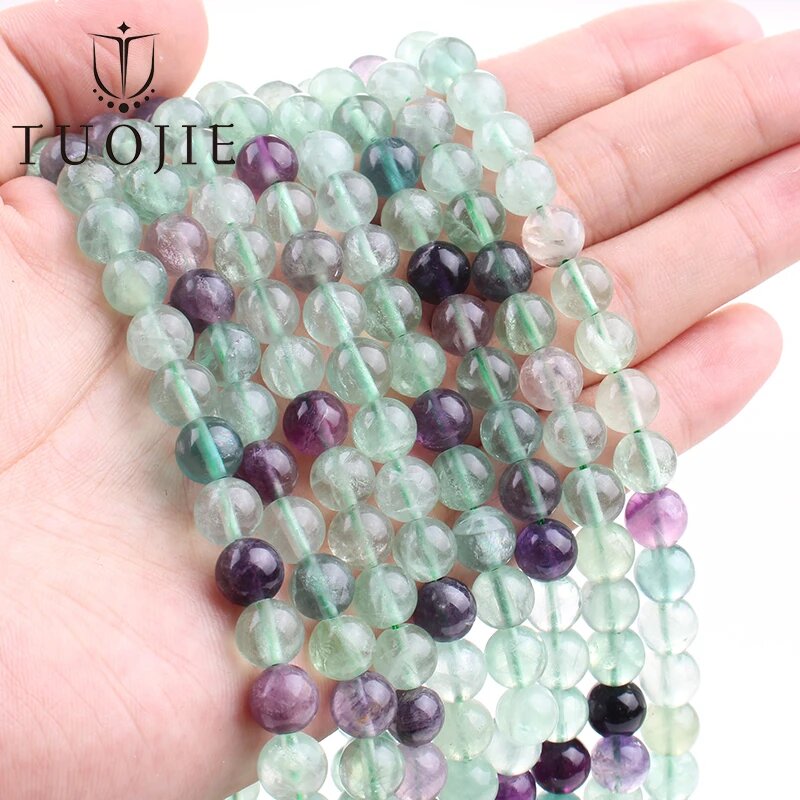 Бусины из красного карнеола 6-10 мм, для браслетов 8-8.5mm(44-45pcs), 06. Fluorite